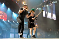 Brian Johnson (L) and Angus Young