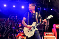 Jesse Hughes and Jorma Vic on drums